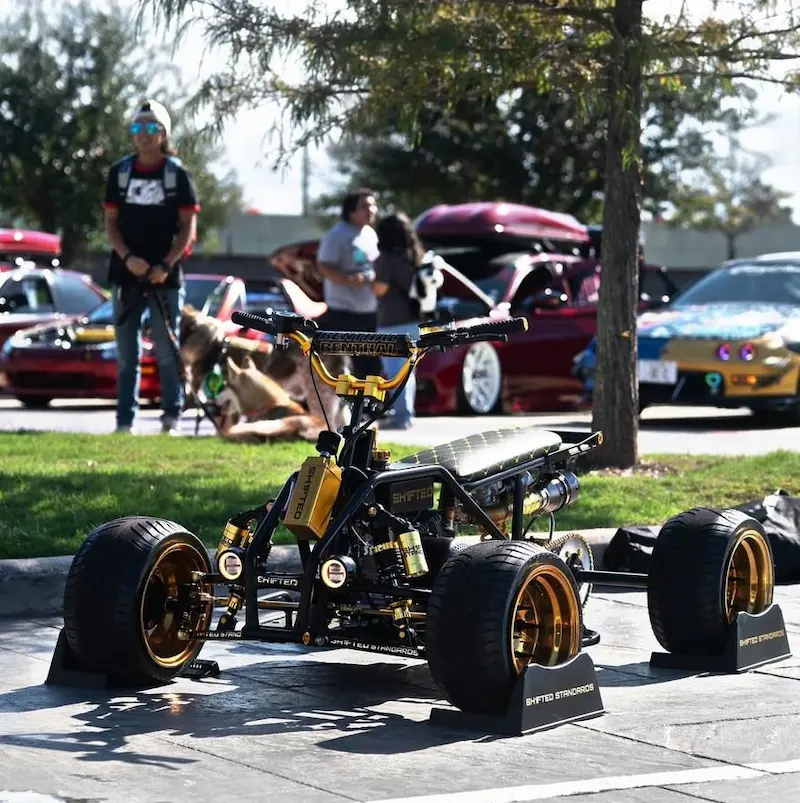 Gold Mini Quad Bike Big Tires