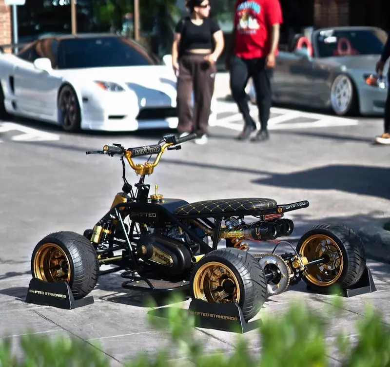 Gold Mini Quad Bike Big Tires